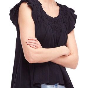 Free People “Cocnut” black top  part of their We The Free collection